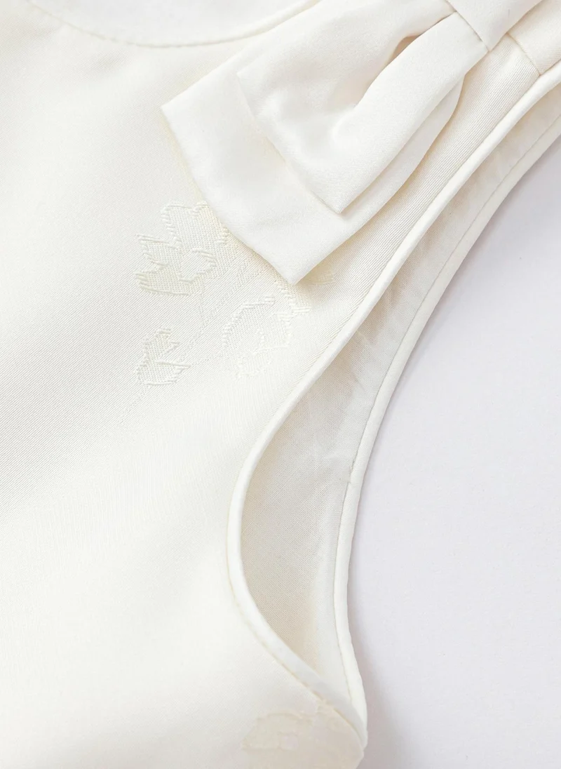 Balabala ivory Kids Girls Woven one-piece dress for Women | Best Price UAE